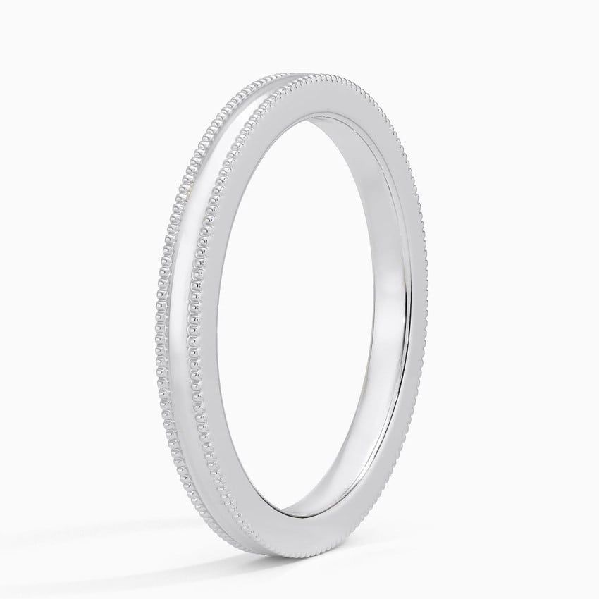 Milgrain Edge - White Gold - Side 1