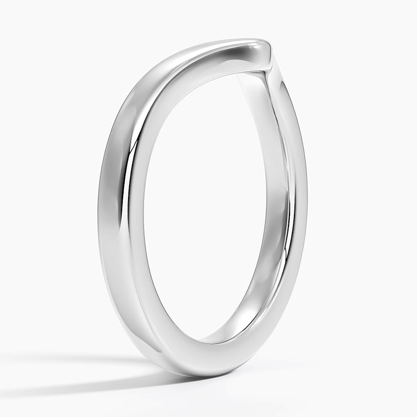 Bold Chevron - White Gold - Side 1