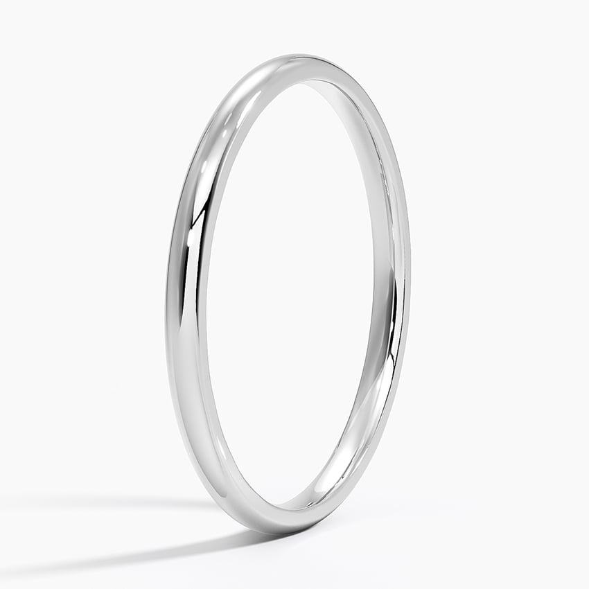 Slim Polished - White Gold - Side 1