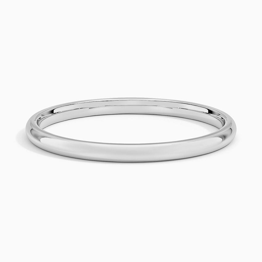 Slim Polished - White Gold - Top