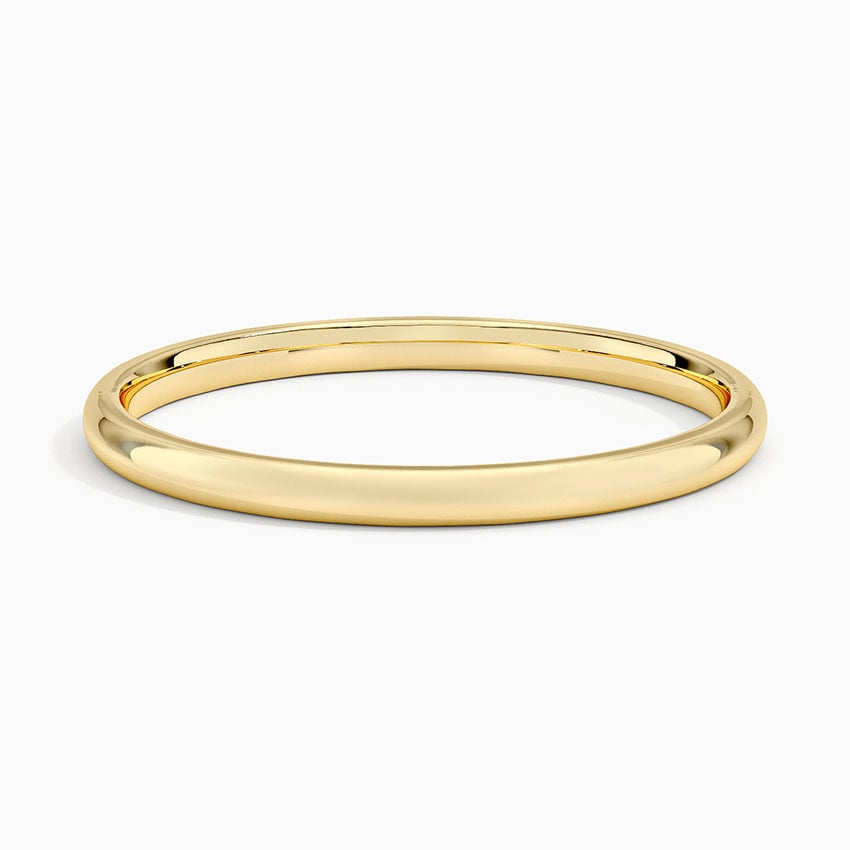 Slim Polished - Yellow Gold - Top