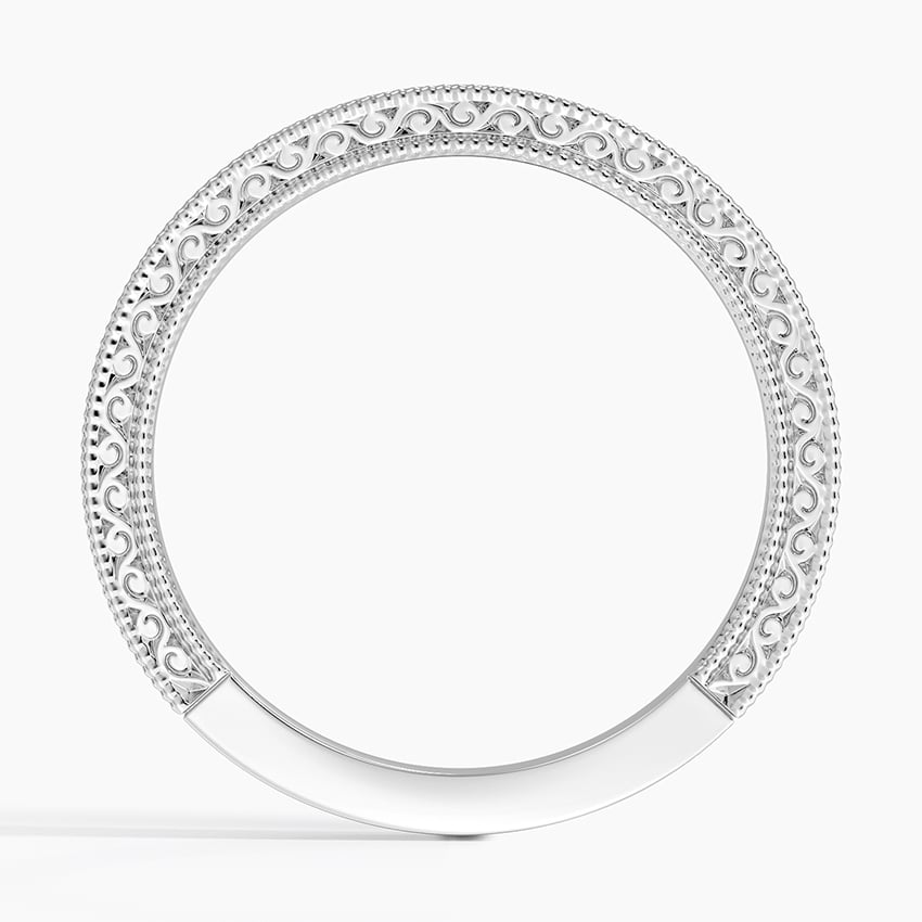 Engraved Detail - White Gold - Side 1