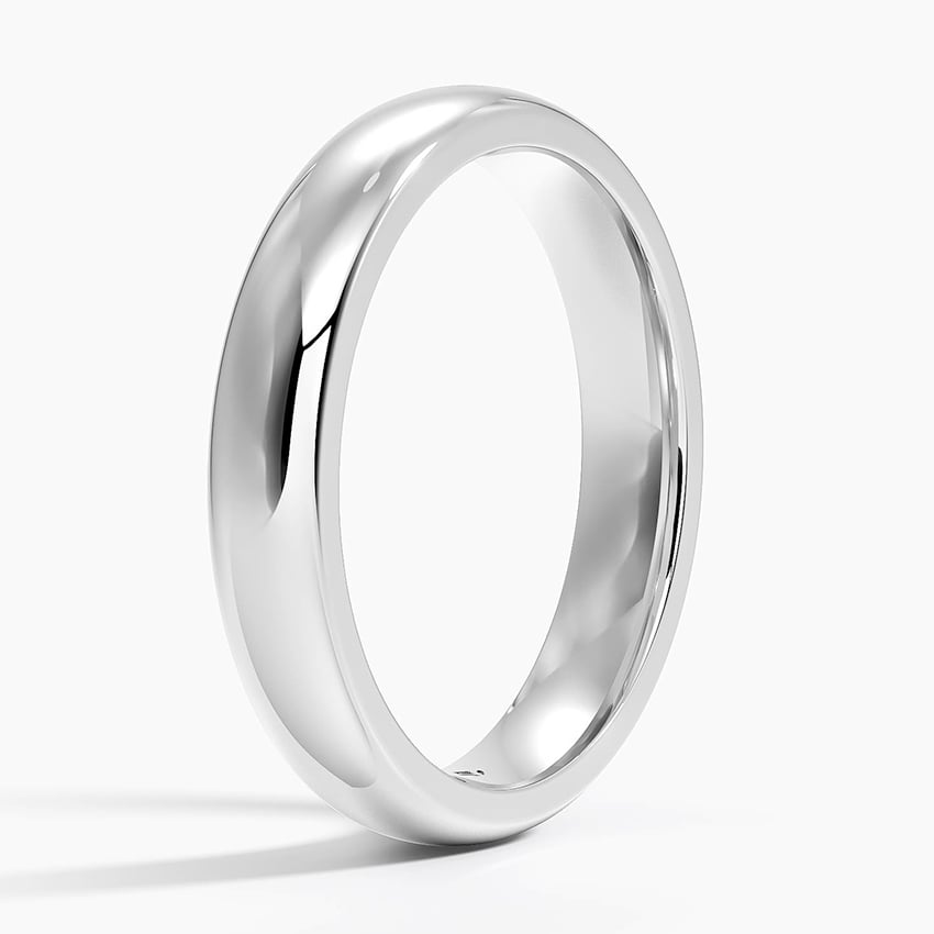 Classic Comfort 3.5mm - White Gold - Side 1