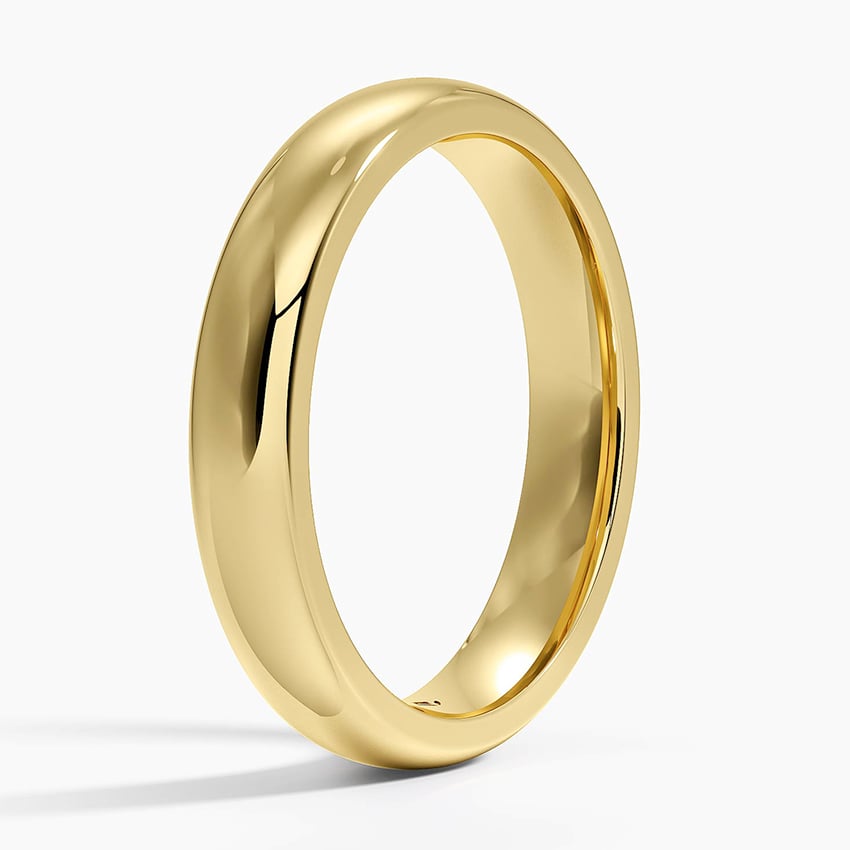 Classic Comfort 3.5mm - Yellow Gold - Side 1