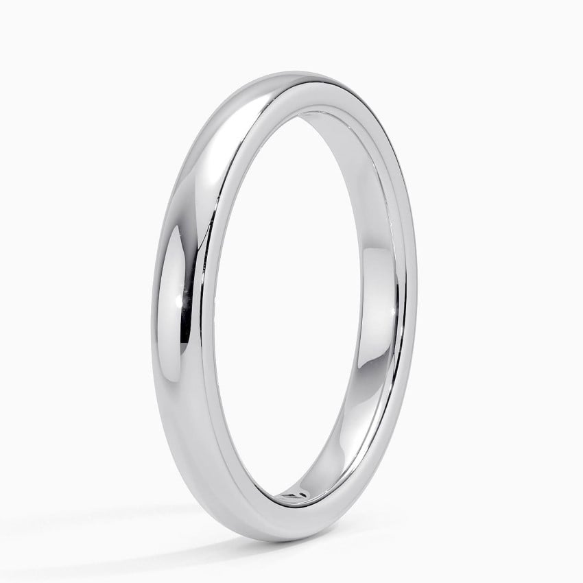 Classic Comfort 2.5mm - White Gold - Side 1