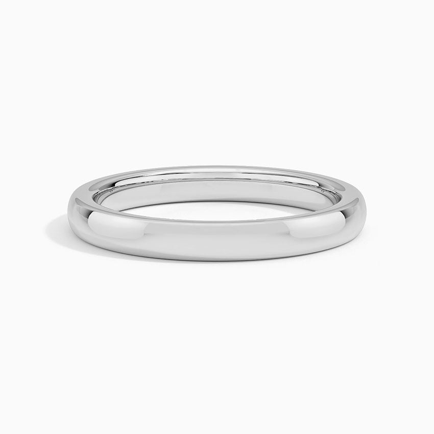 Classic Comfort 2.5mm - White Gold - Top