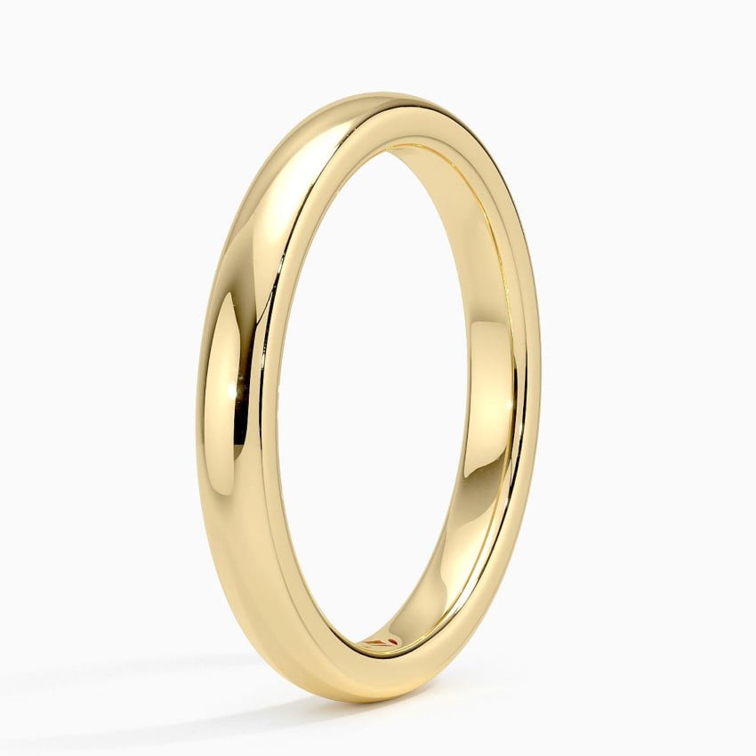Classic Comfort 2.5mm - Yellow Gold - Side 1