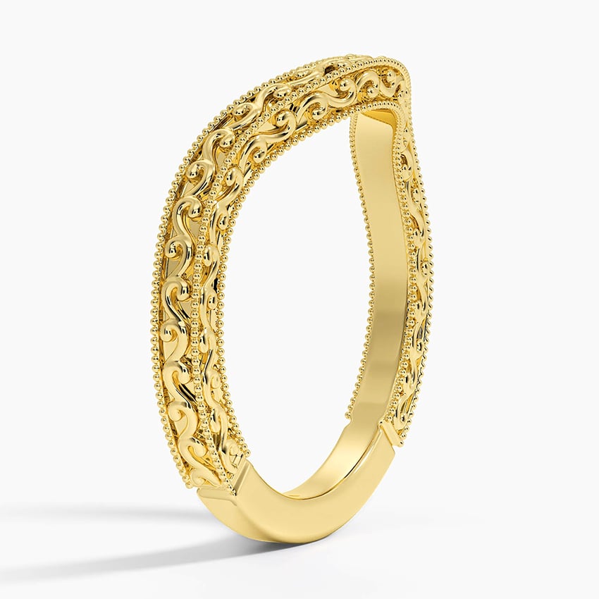 Engraved Contour - Yellow Gold - Side 1