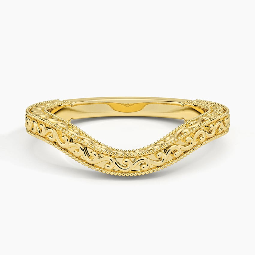Engraved Contour - Yellow Gold - Top