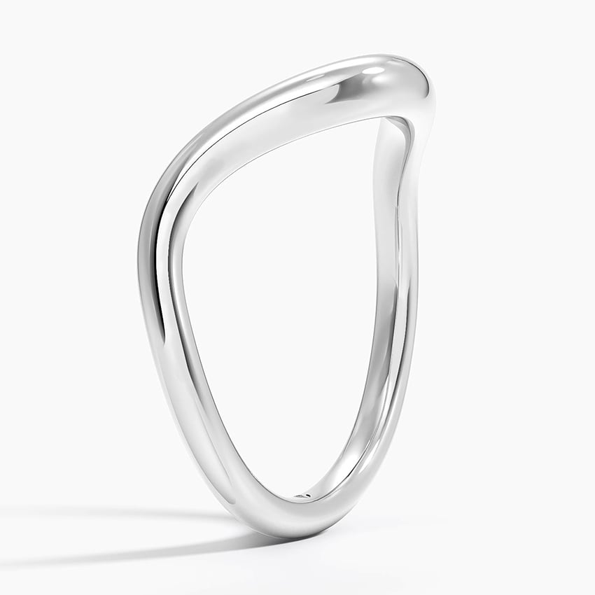 Sculpted V - White Gold - Side 1