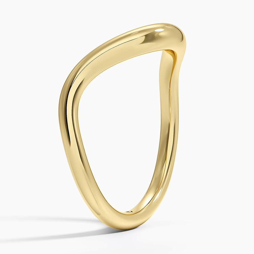 Sculpted V - Yellow Gold - Side 1