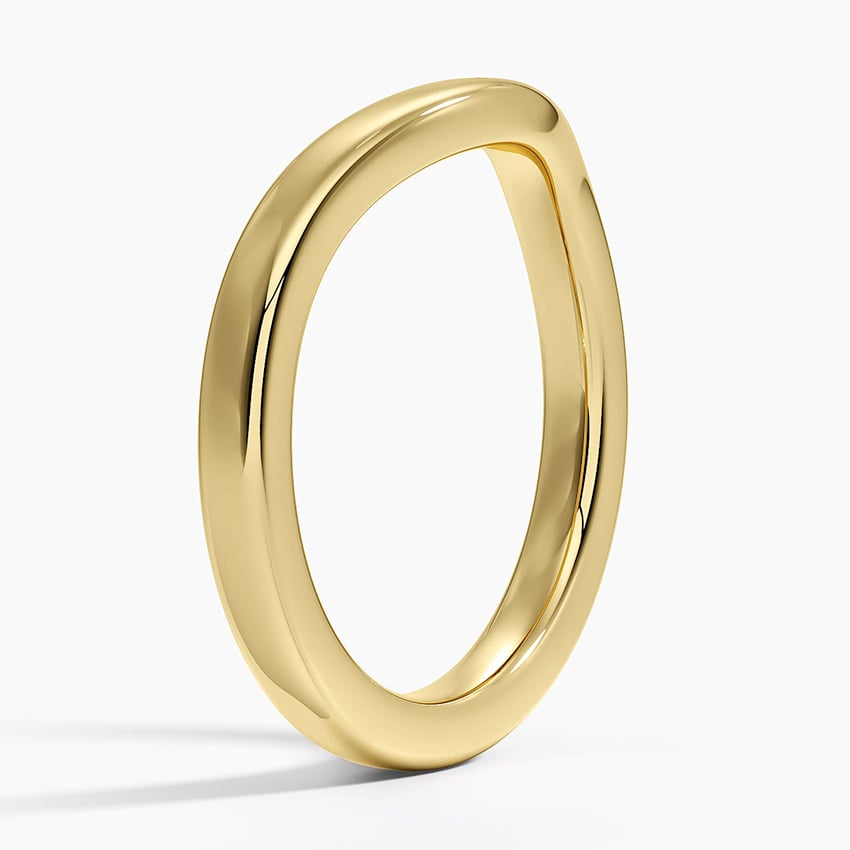 Gentle Curve - Yellow Gold - Side 1