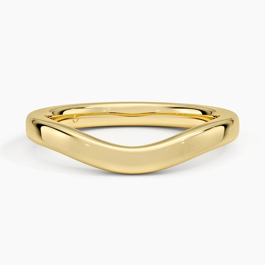 Gentle Curve - Yellow Gold - Top
