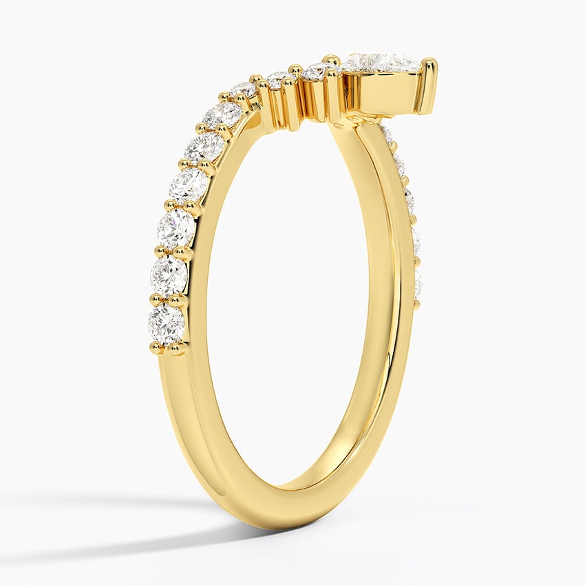 Pear Crown - Yellow Gold - Side 1