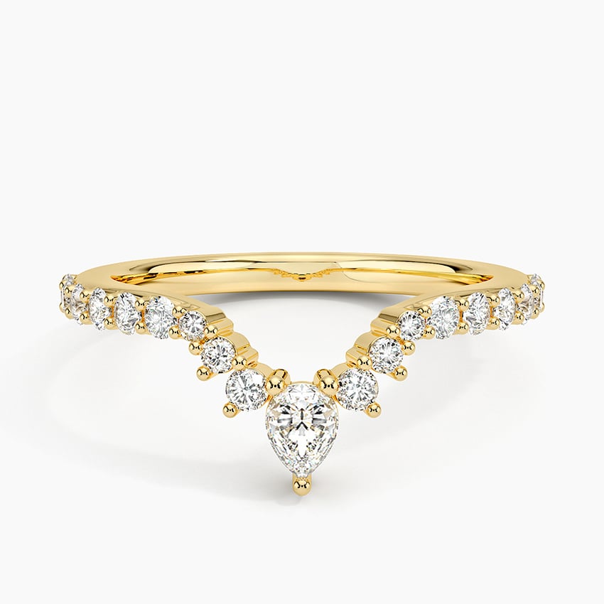 Pear Crown - Yellow Gold - Top