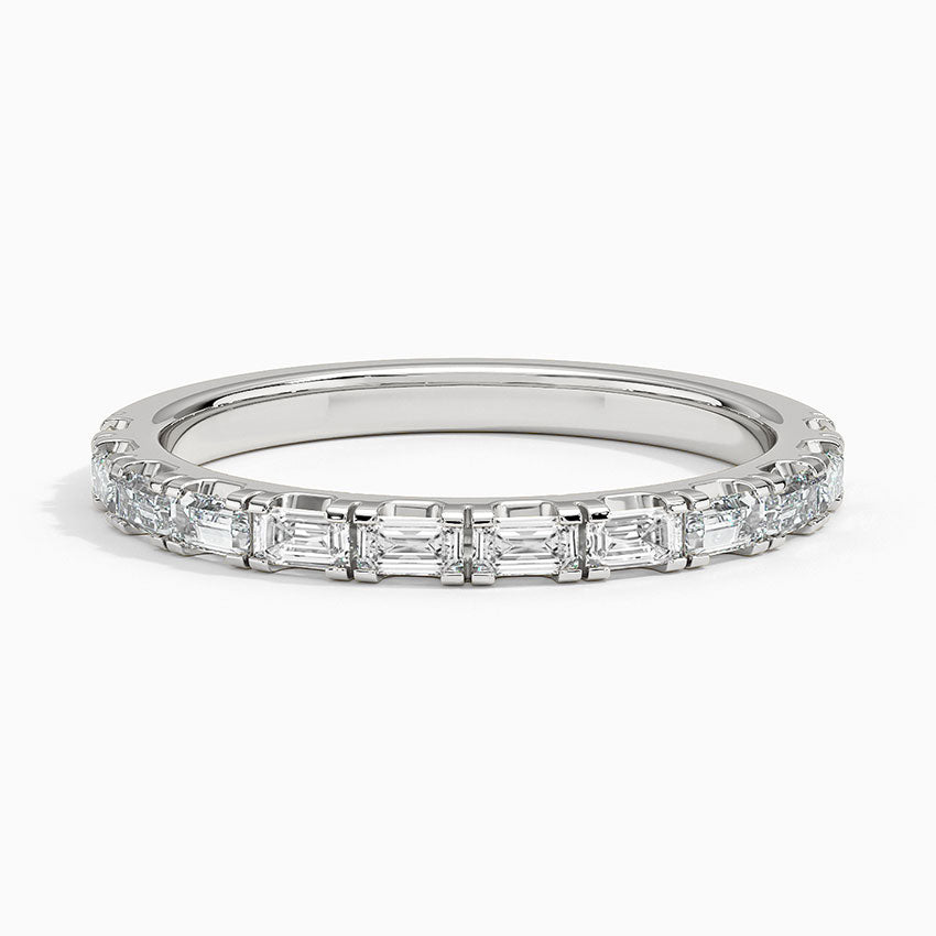 Baguette Scallop - White Gold - Top