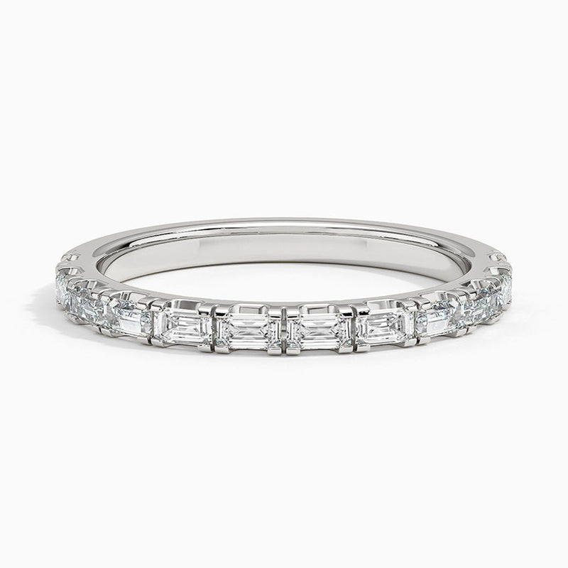 Baguette Scallop - White Gold - Top