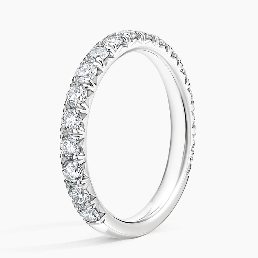 Three-Quarter Pavé - White Gold - Side 1
