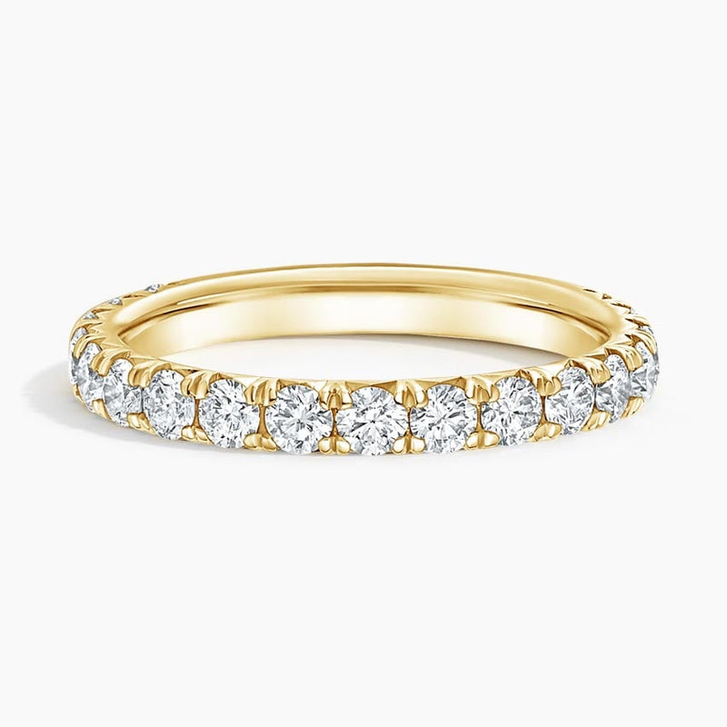 Three-Quarter Pavé - Yellow Gold - Top