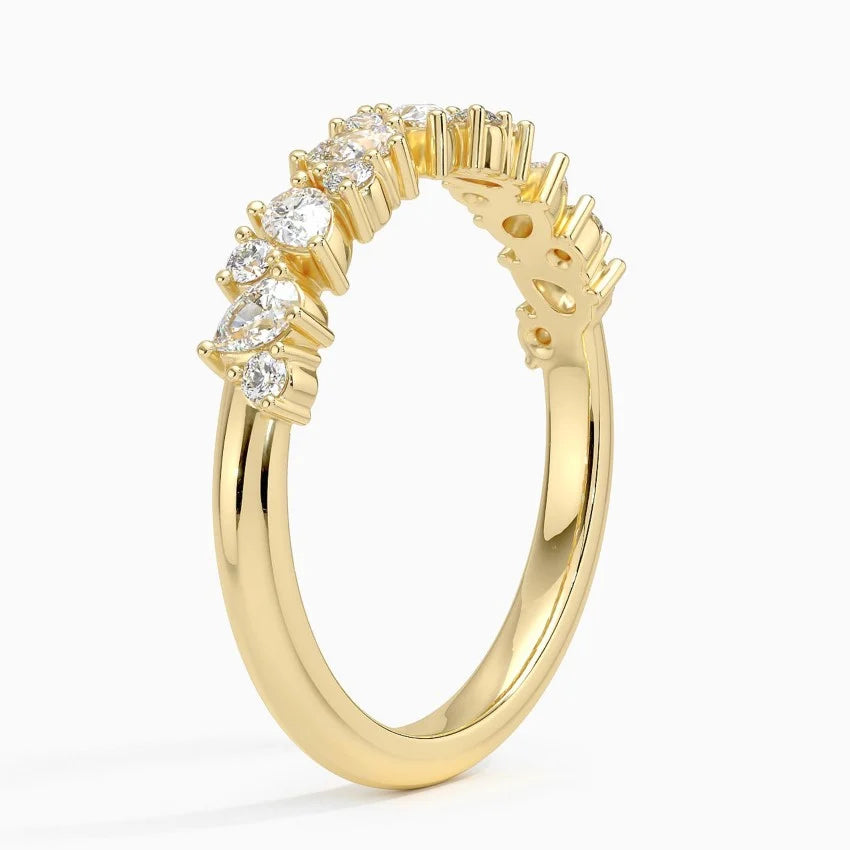Scattered Pear - Yellow Gold - Side 1