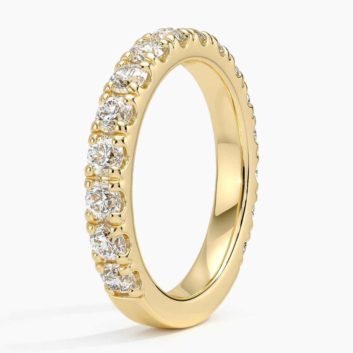 Wide Scallop - Yellow Gold - Side 1