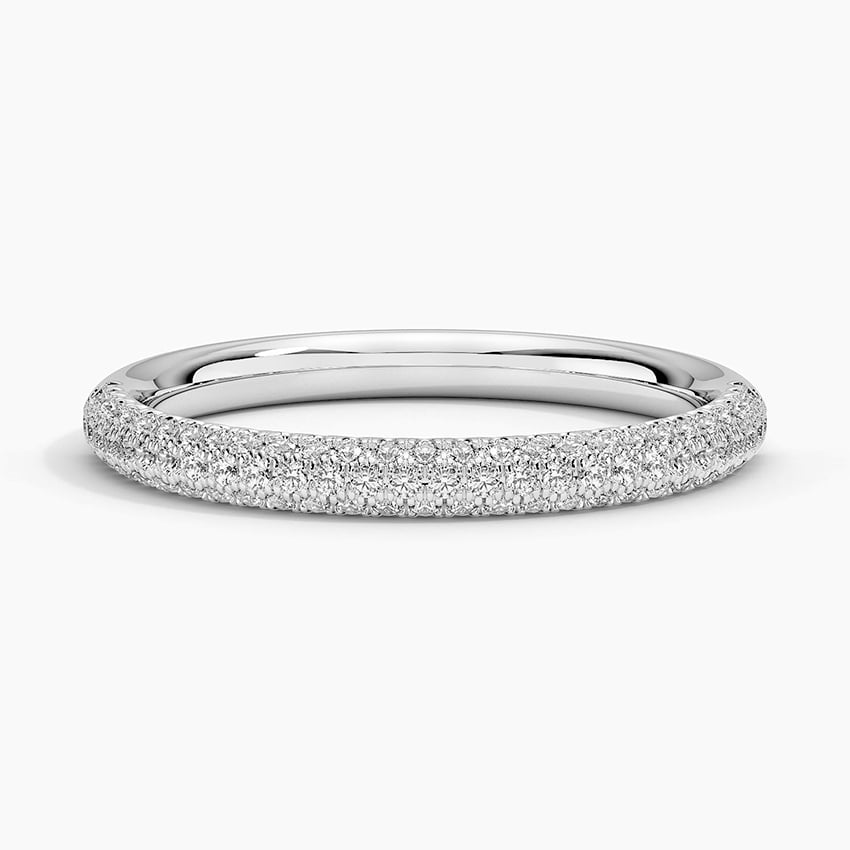 Double Micro Pavé - White Gold - Top