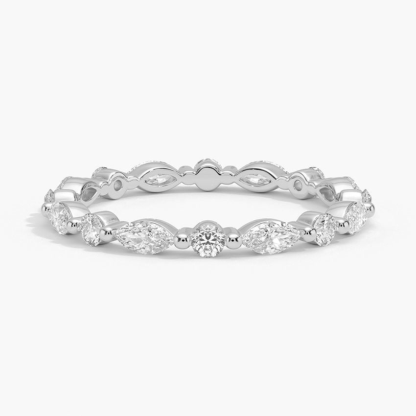 Marquise Eternity Fine - White Gold - Top