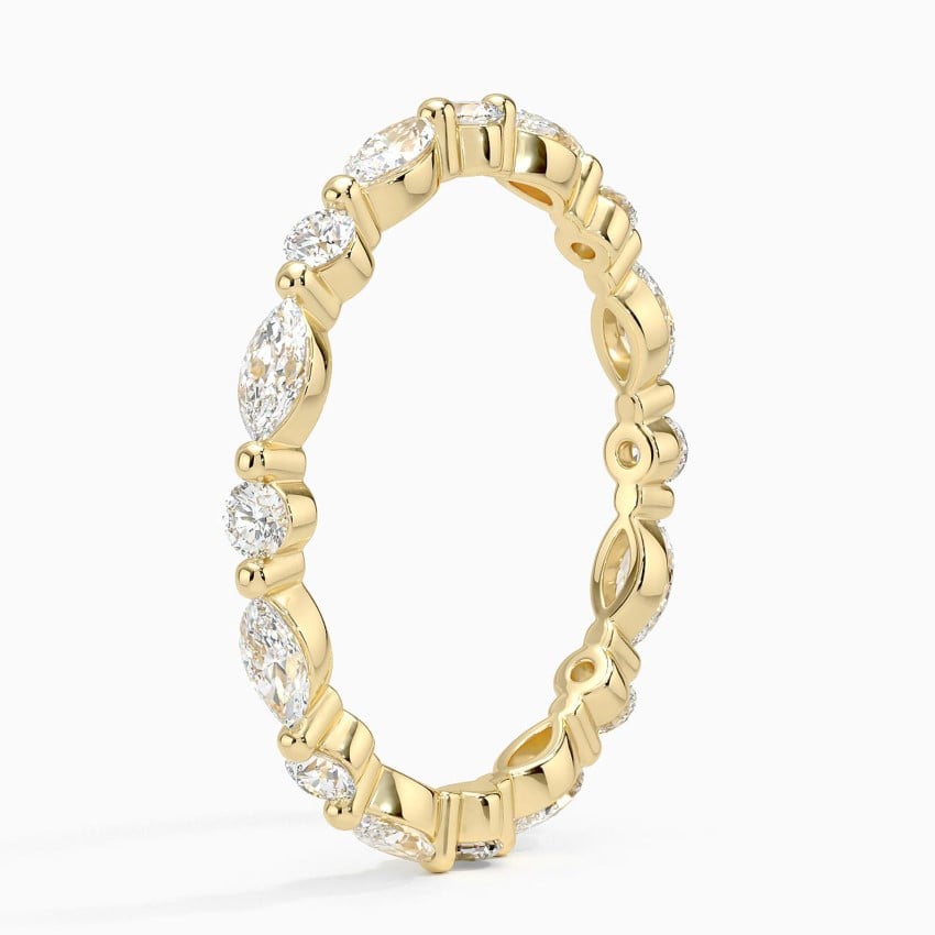 Marquise Eternity Fine - Yellow Gold - Side 1