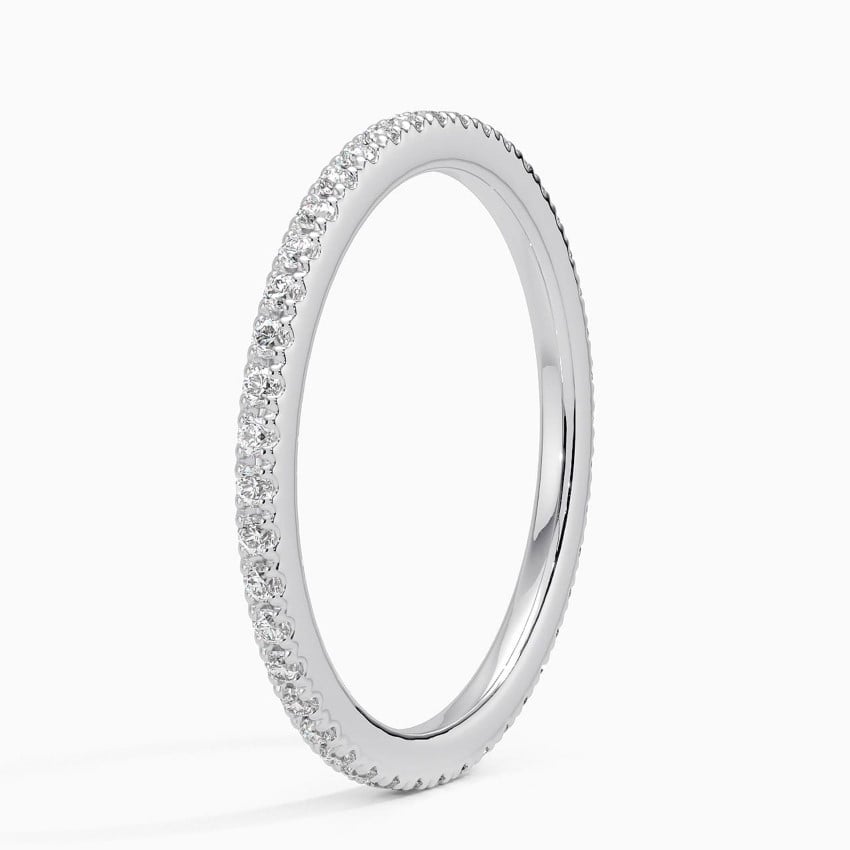 Fine Scallop Eternity - White Gold - Side 1