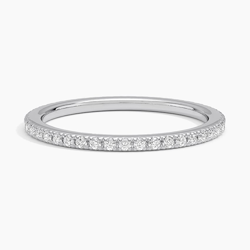 Fine Scallop Eternity - White Gold - Top