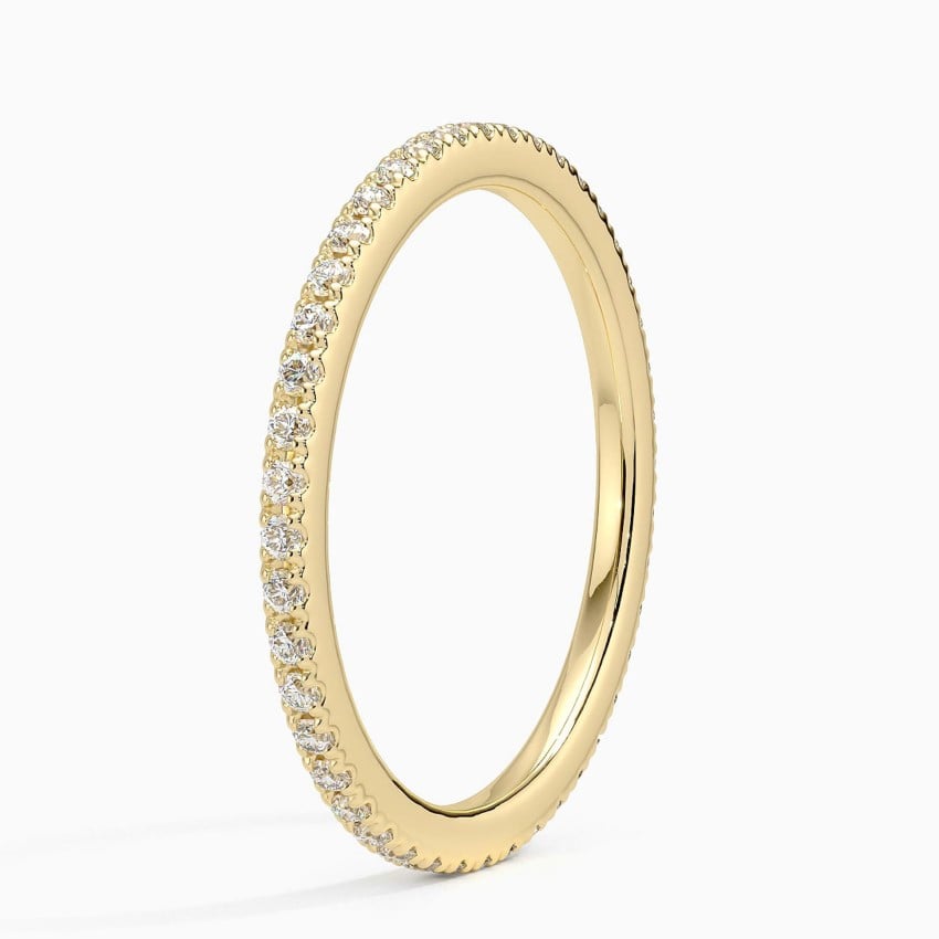 Fine Scallop Eternity - Yellow Gold - Side 1
