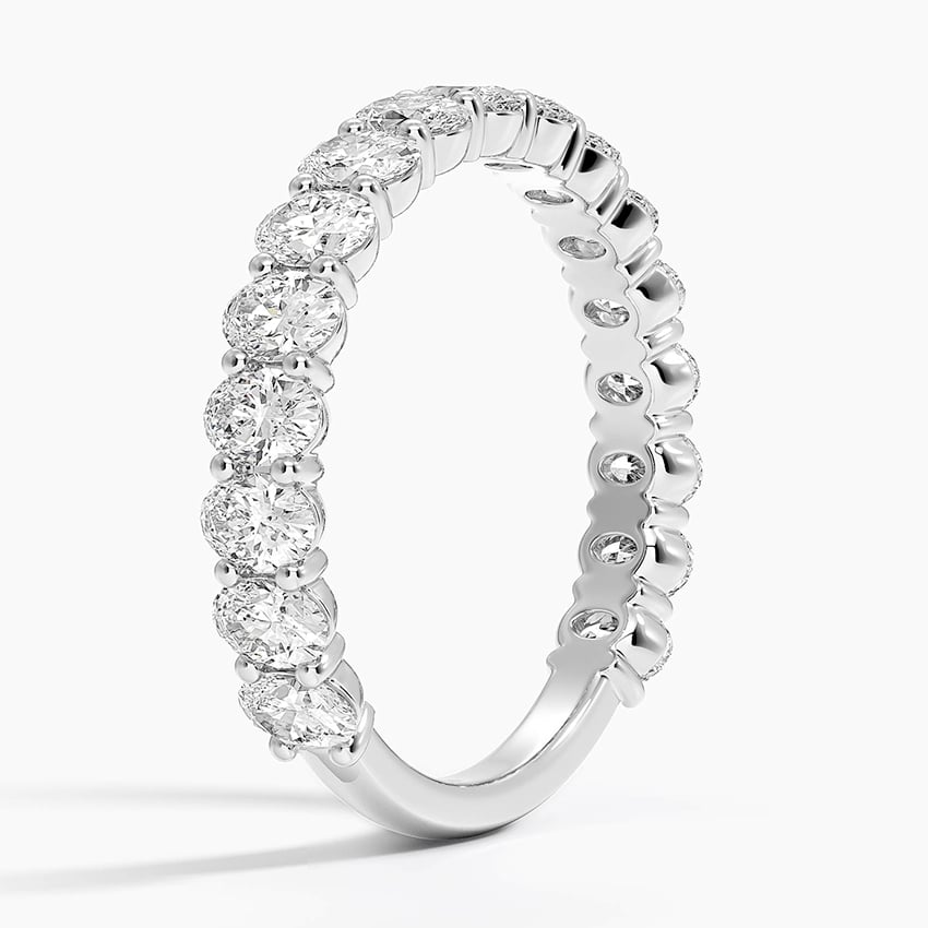 Oval Three-Quarter - White Gold - Side 1