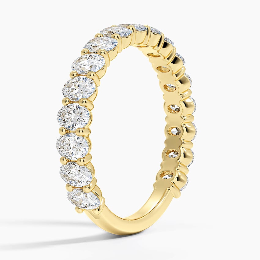 Oval Three-Quarter - Yellow Gold - Side 1