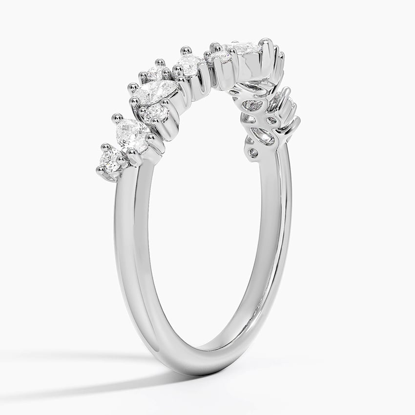Pear Contour - White Gold - Side 1