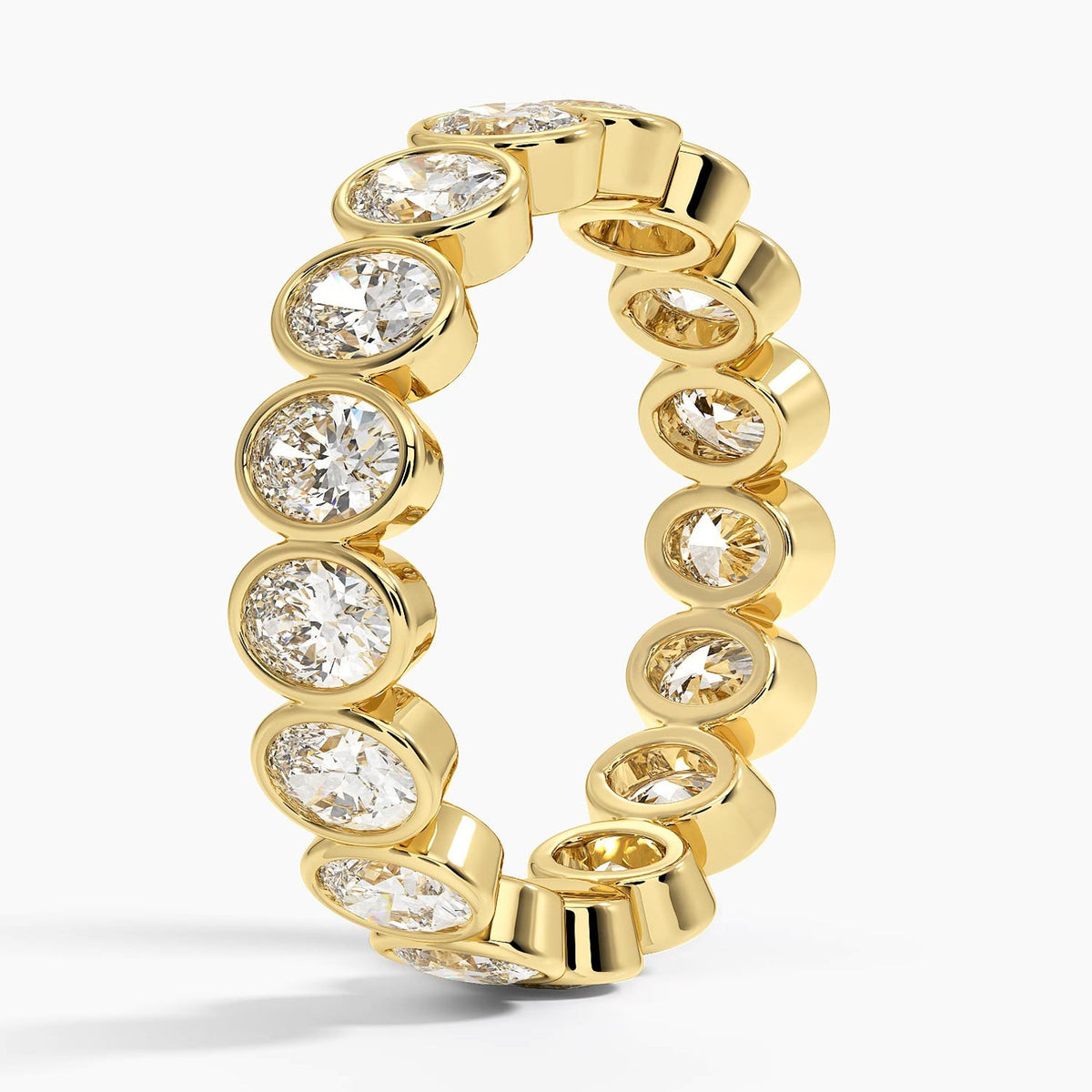 Oval Bezel Eternity - Yellow Gold - Side 1