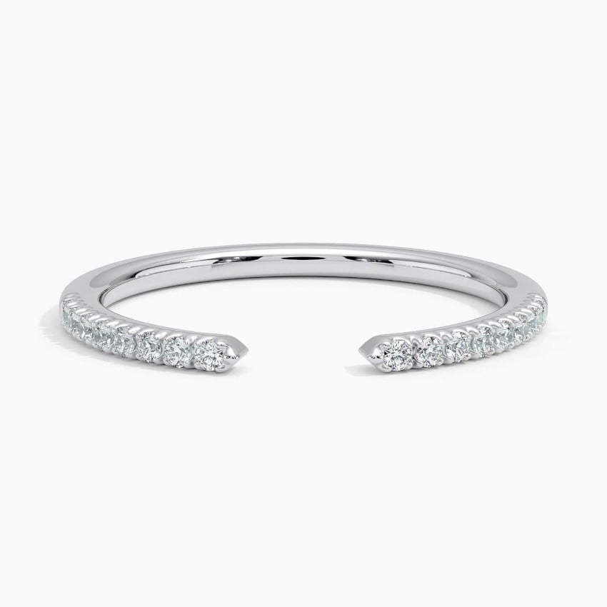 Open Scallop - White Gold - Top