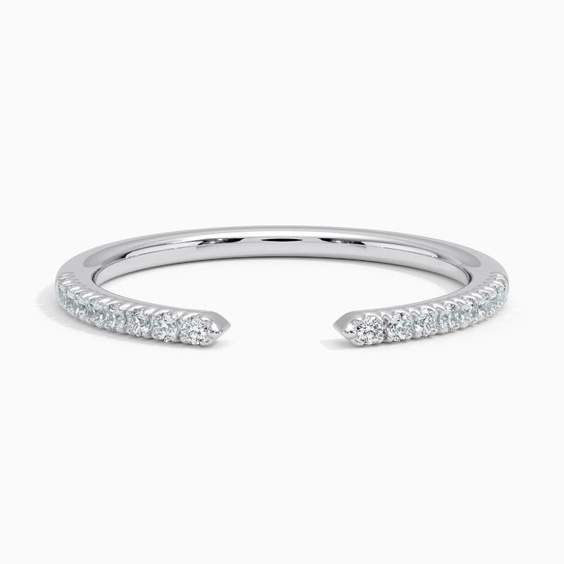 Open Scallop - White Gold - Top