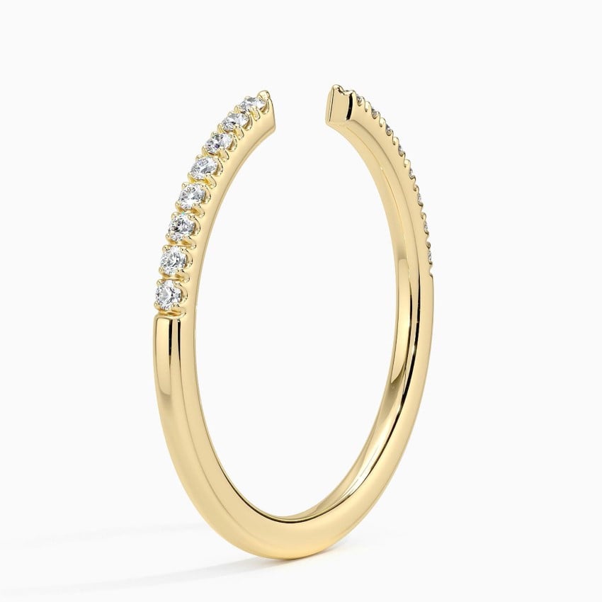 Open Scallop - Yellow Gold - Side 1