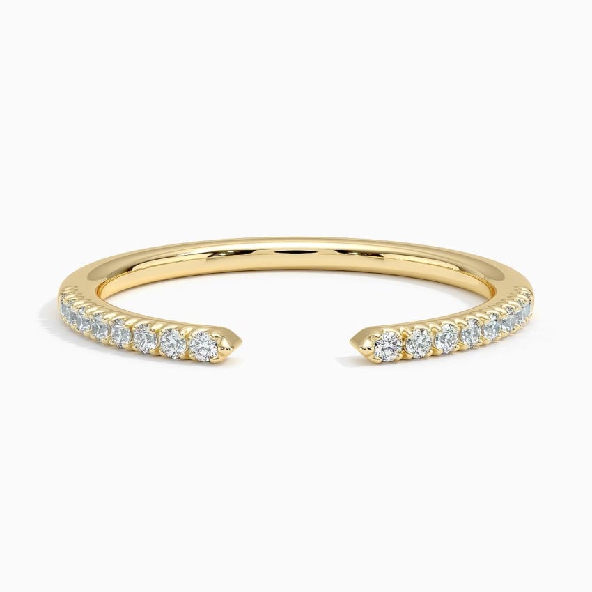 Open Scallop - Yellow Gold - Top