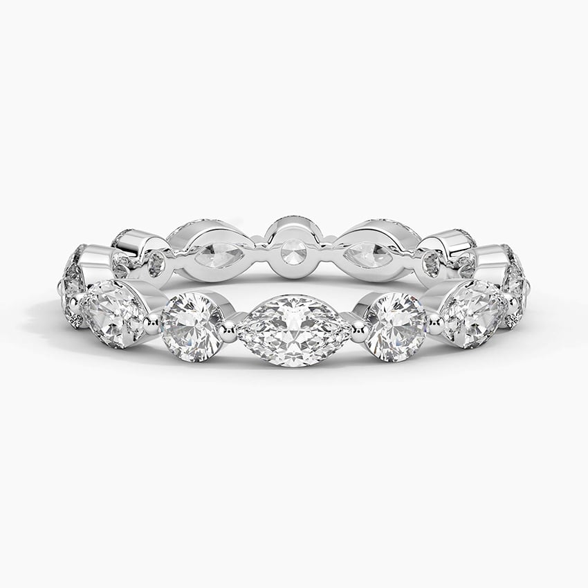 Marquise Eternity - White Gold - Top