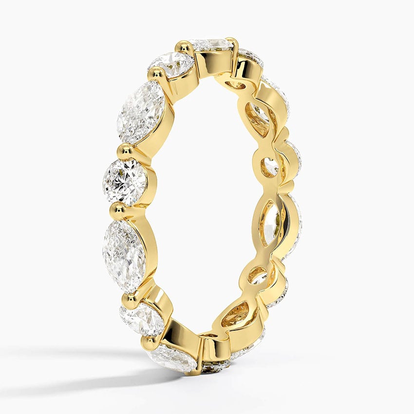 Marquise Eternity - Yellow Gold - Side 1