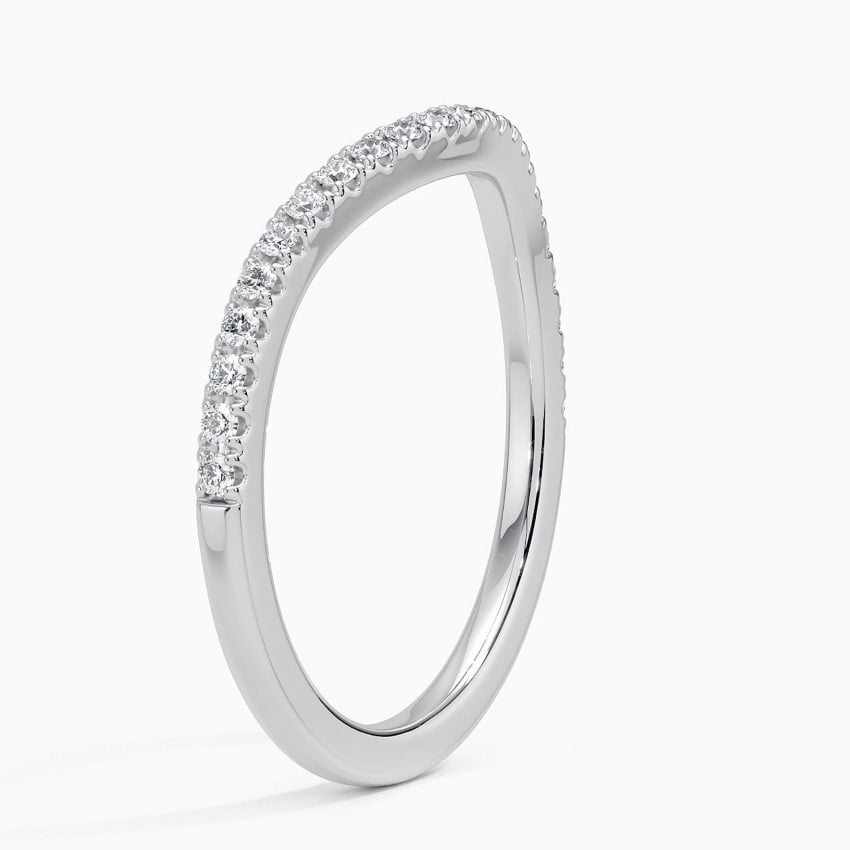 Scalloped Curve - White Gold - Side 1