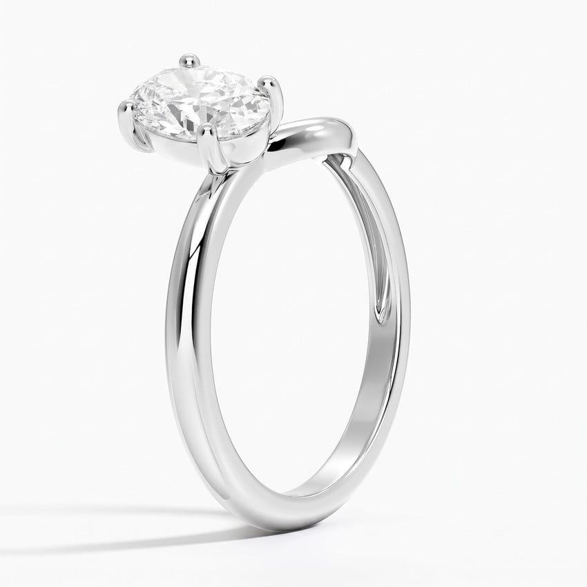 Oval Solo - White Gold - Side 1