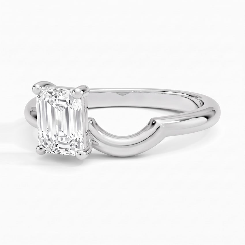 Emerald Solo - White Gold - Top