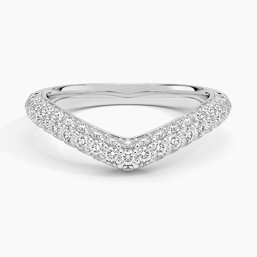 Curved Brilliance - White Gold - Top