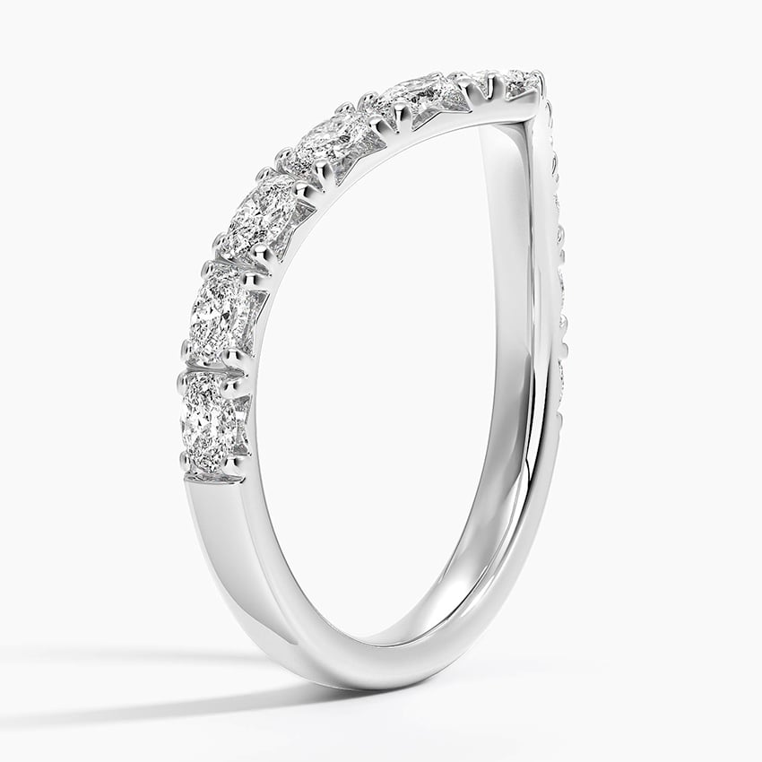 Oval Contour - White Gold - Side 1