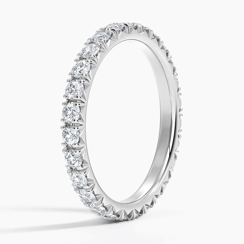 Pavé Orbit - White Gold - Side 1