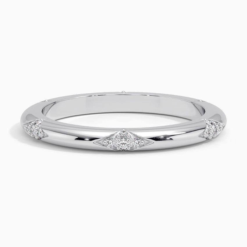 Spaced Accents - White Gold - Top