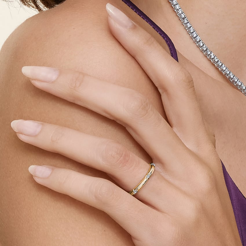Spaced Accents - Yellow Gold - Lifestyle