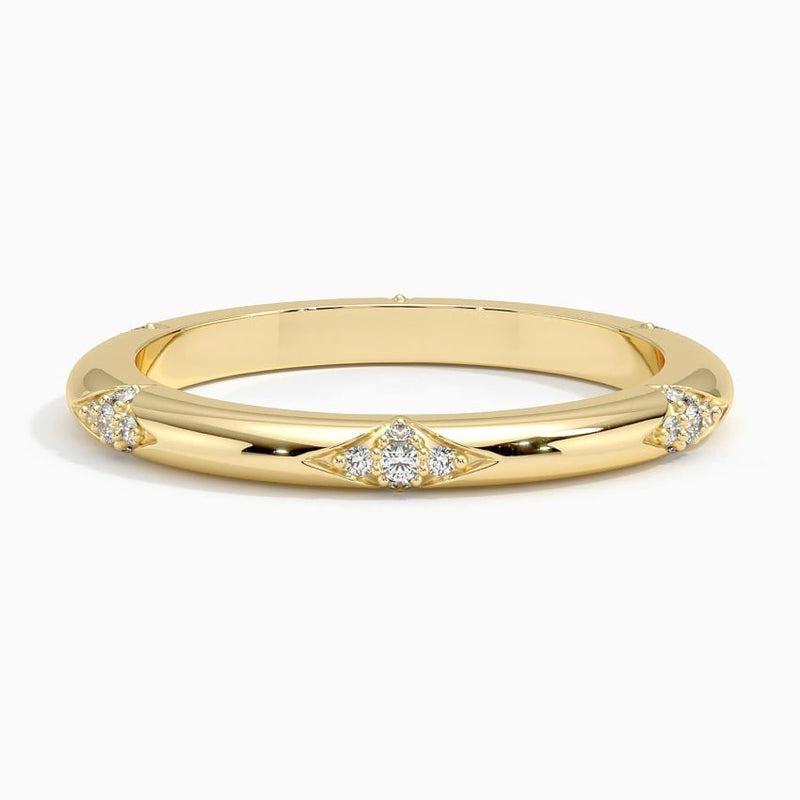 Spaced Accents - Yellow Gold - Top
